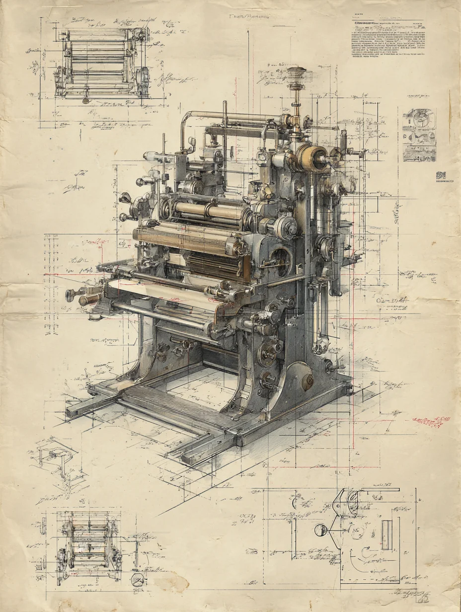 复古印刷机·设计草稿［咒语］