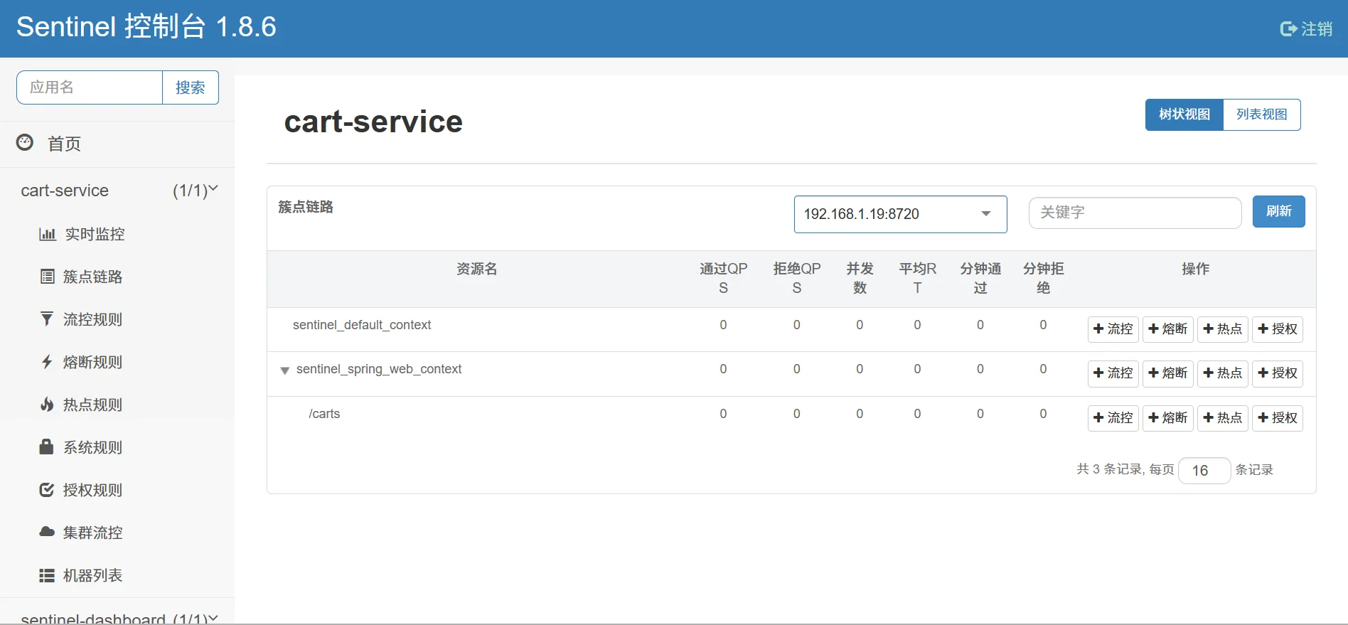 微服务保护和分布式事务-Sentinel快速入门