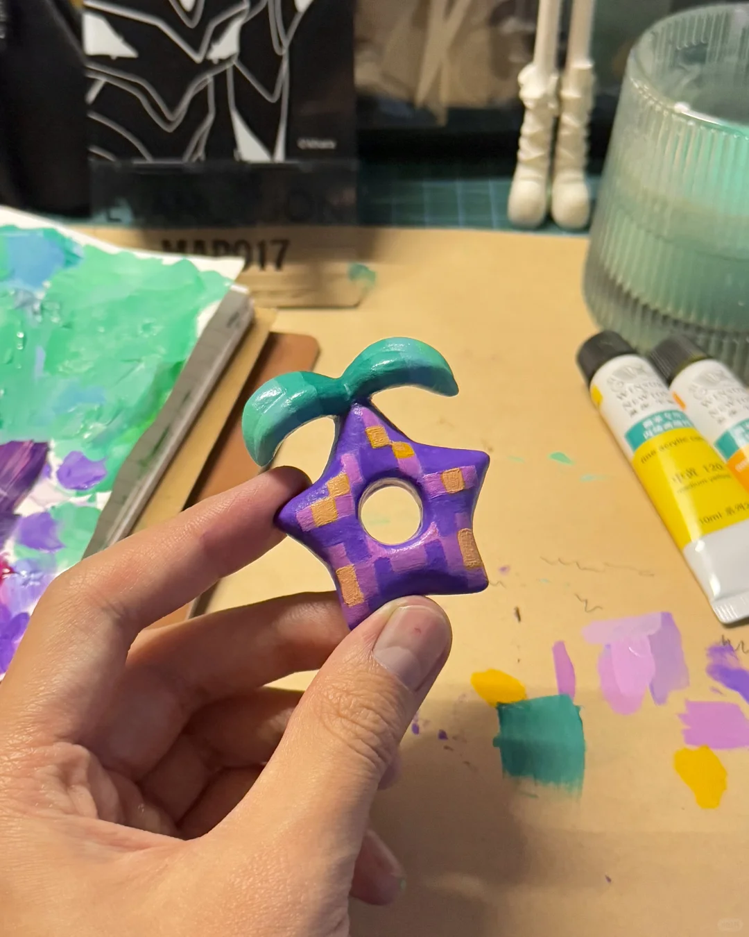 石塑粘土｜星之果实！冰箱贴