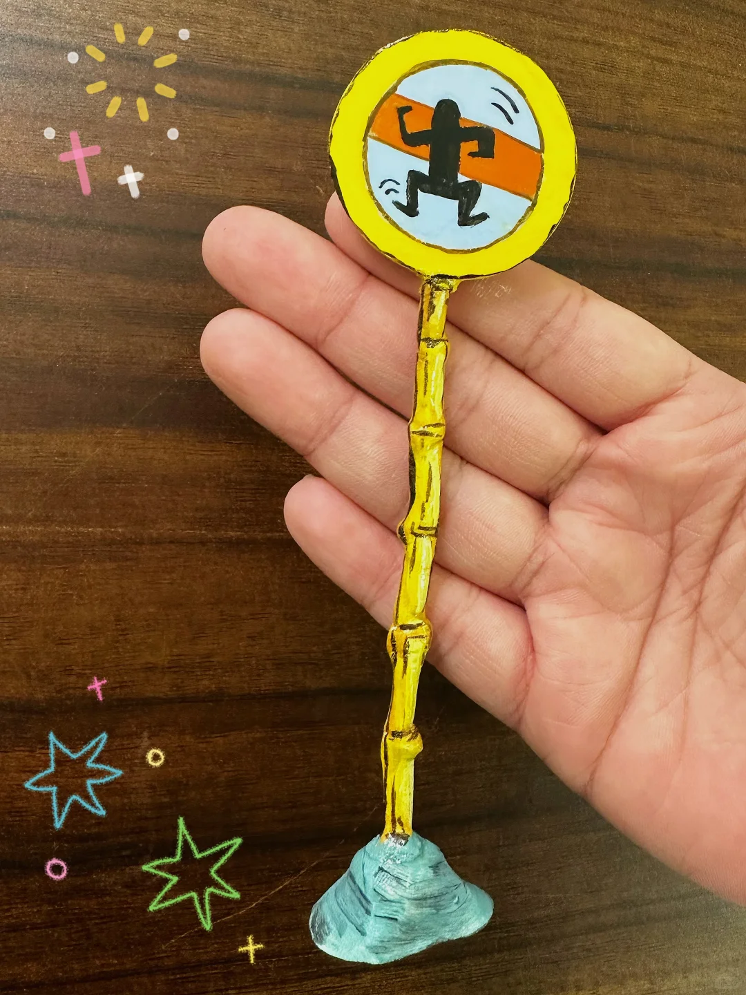 石塑黏土 | 海绵宝宝警示牌（教程）