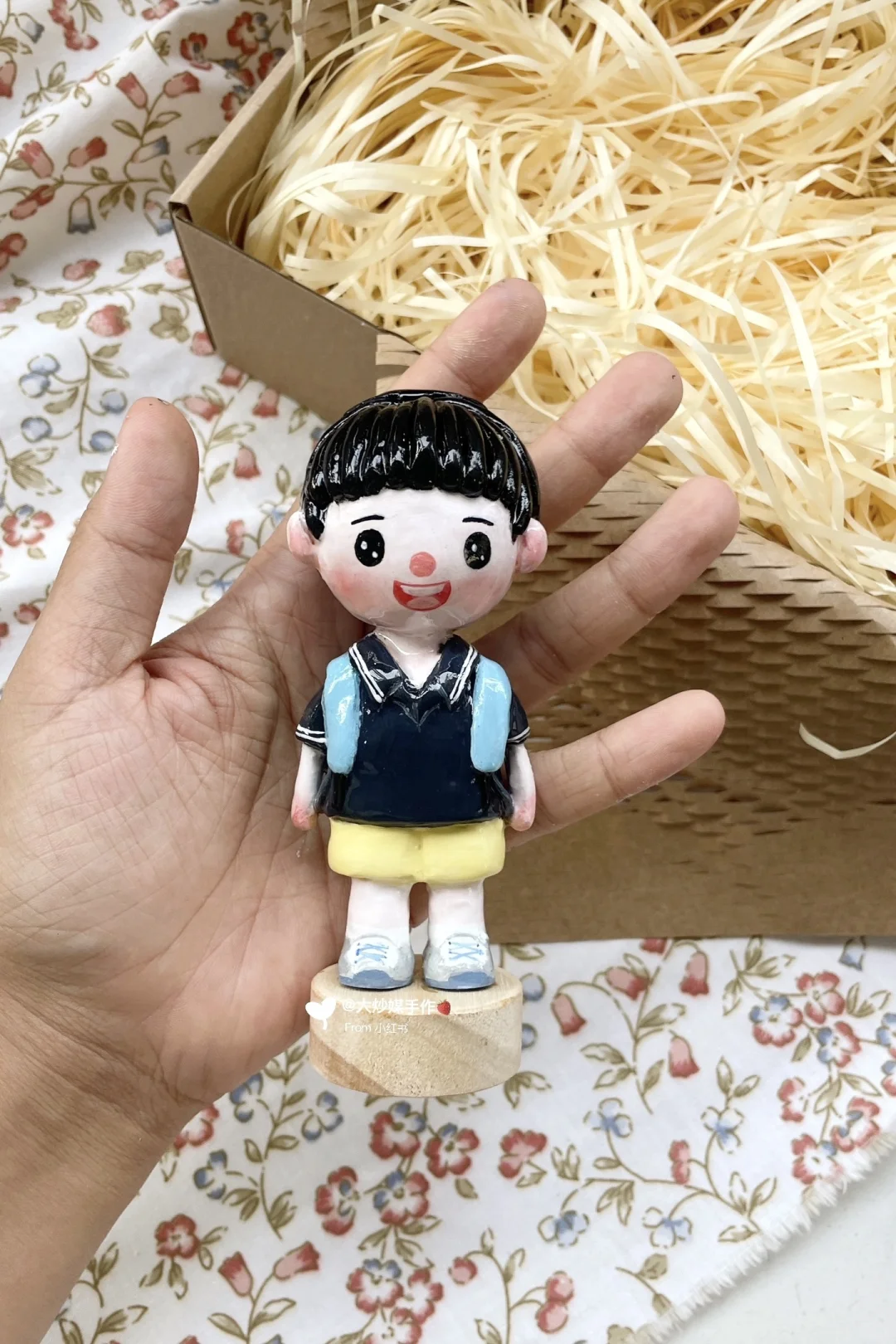 用石塑粘土做了一个小宝贝