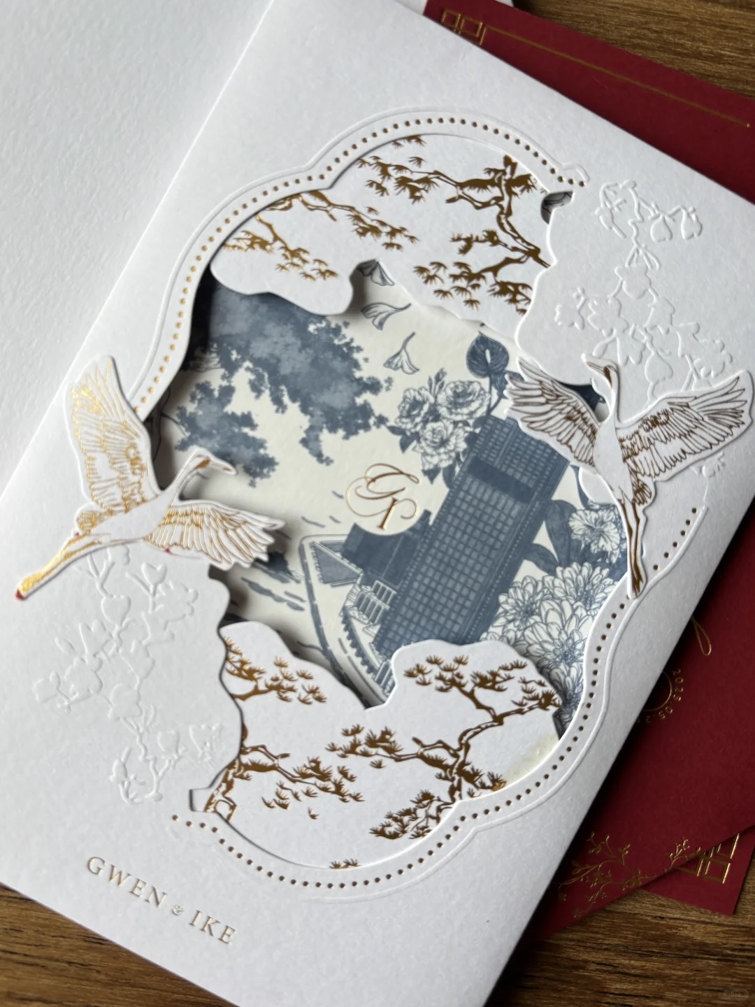 ❤️把东方囍事，绣进红金请柬的诗行里