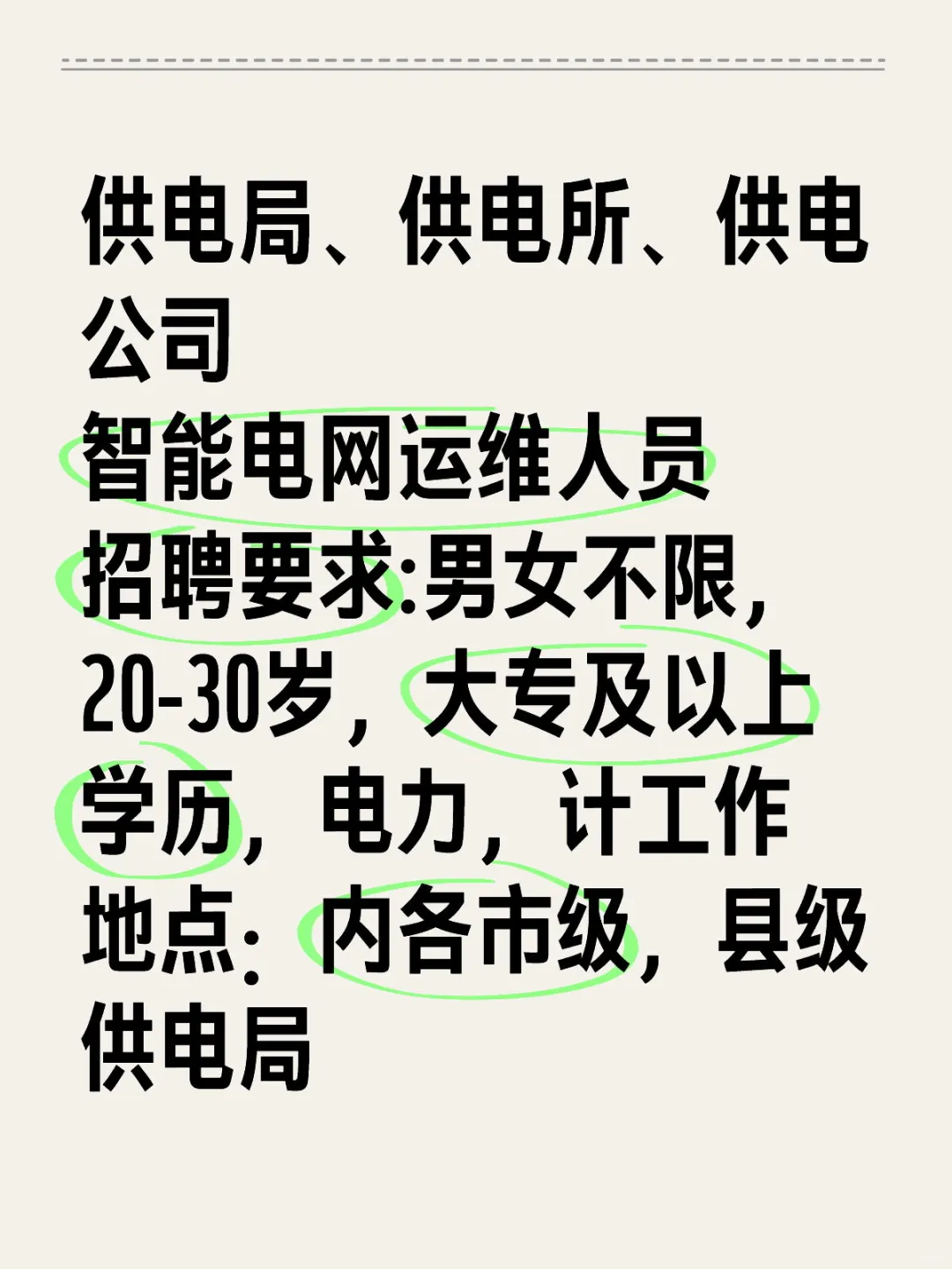 供电公司智能电网运维人员