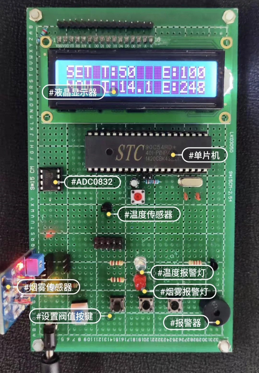 基于单片机的火灾烟雾报警系统设计的资料