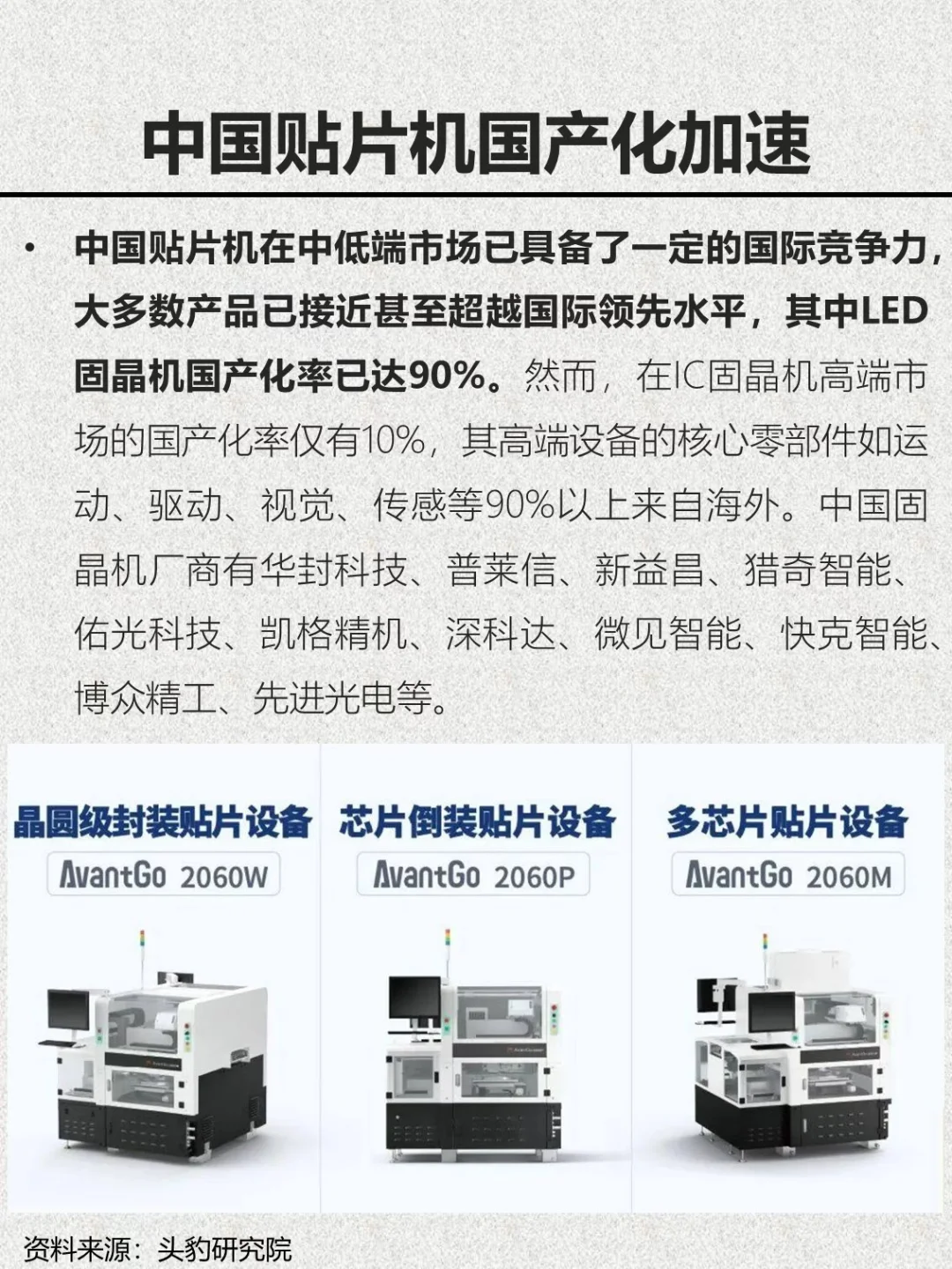 半导体封装设备——贴片机