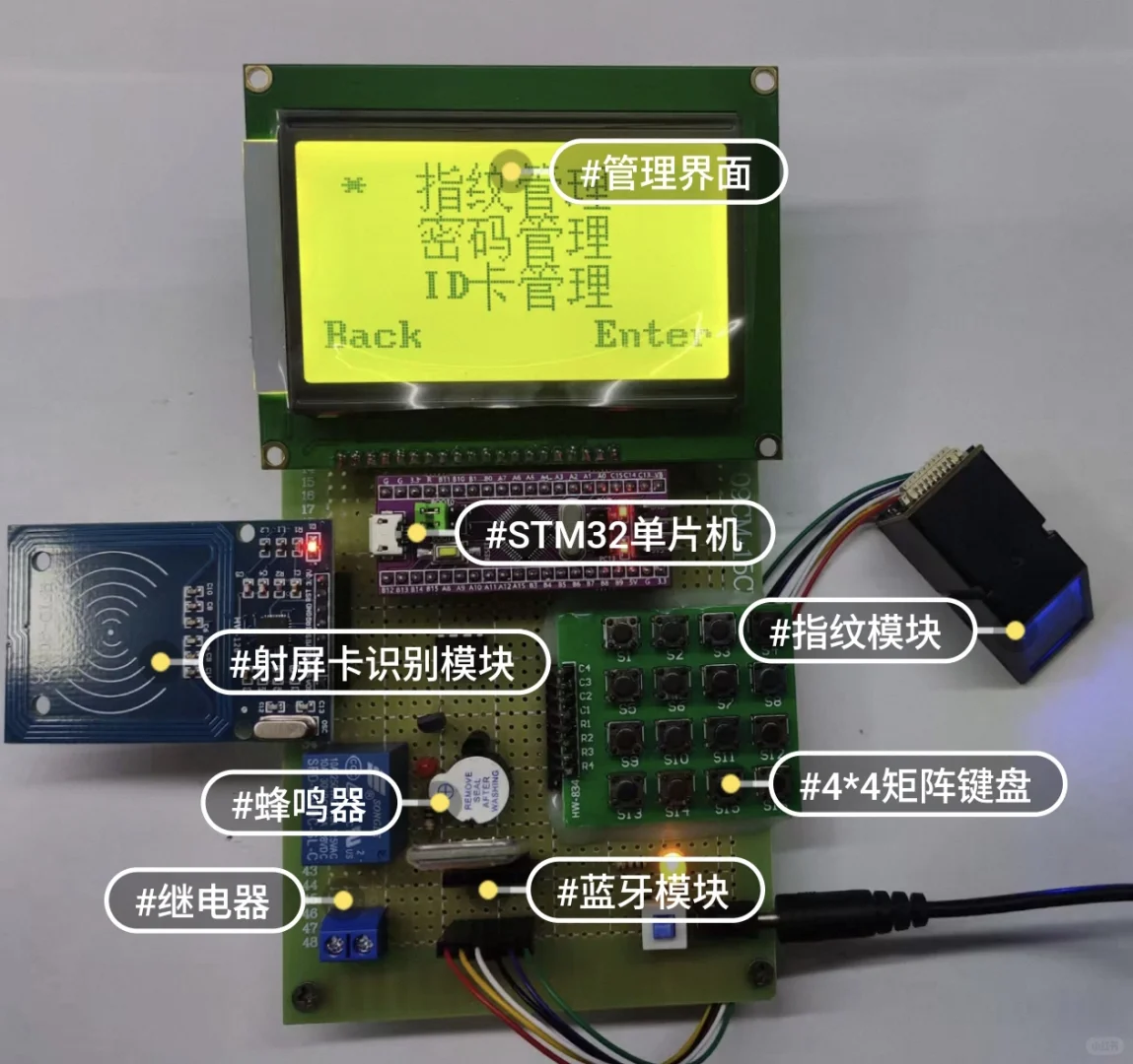 基于STM32的智能门禁系统设计的资料