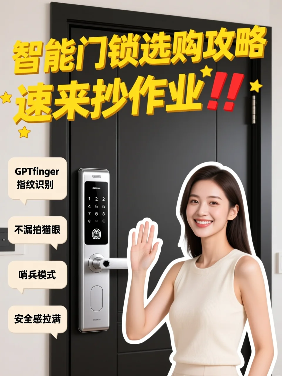 谁懂啊！这款智能门锁安全感真的绝了