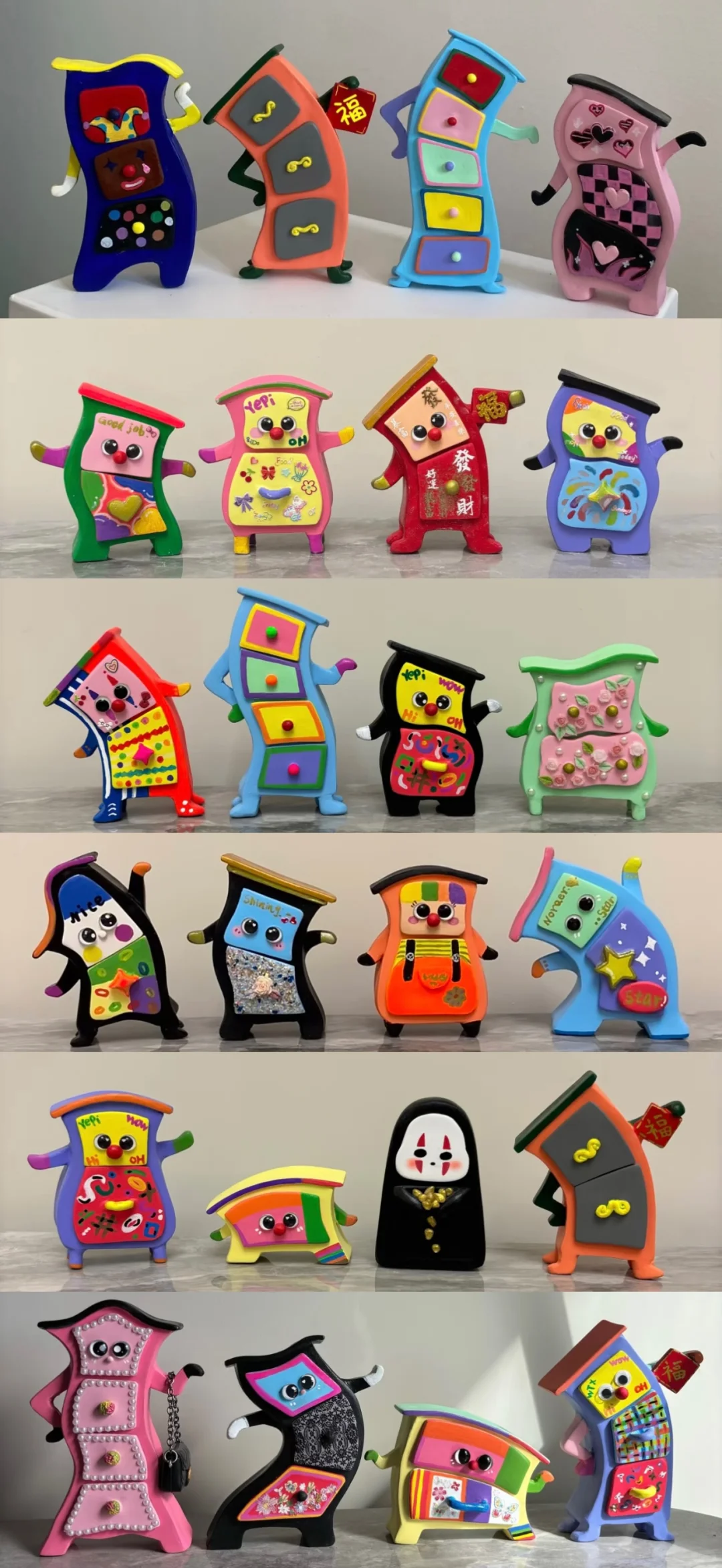 ?石塑做的？ 一堆可爱的小柜子?️