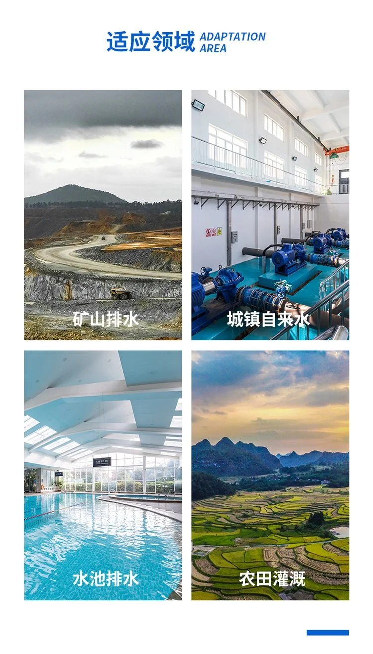 底吸上出水 大流量300方 下吸式潜水泵