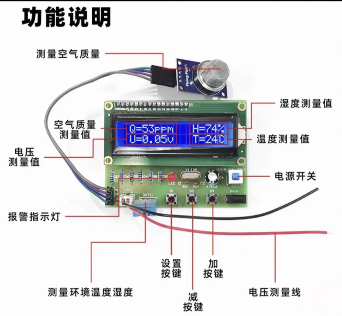 单片机的空气质量检测系统设计