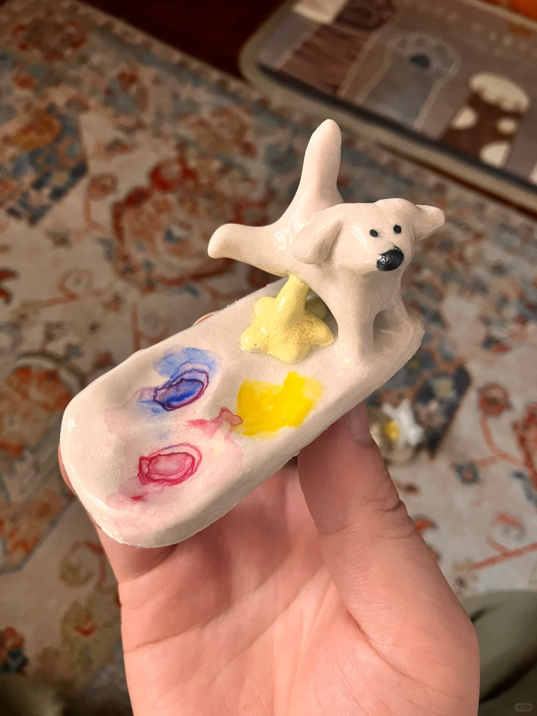 今日丑东西｜新捏的好狗子调色盘?