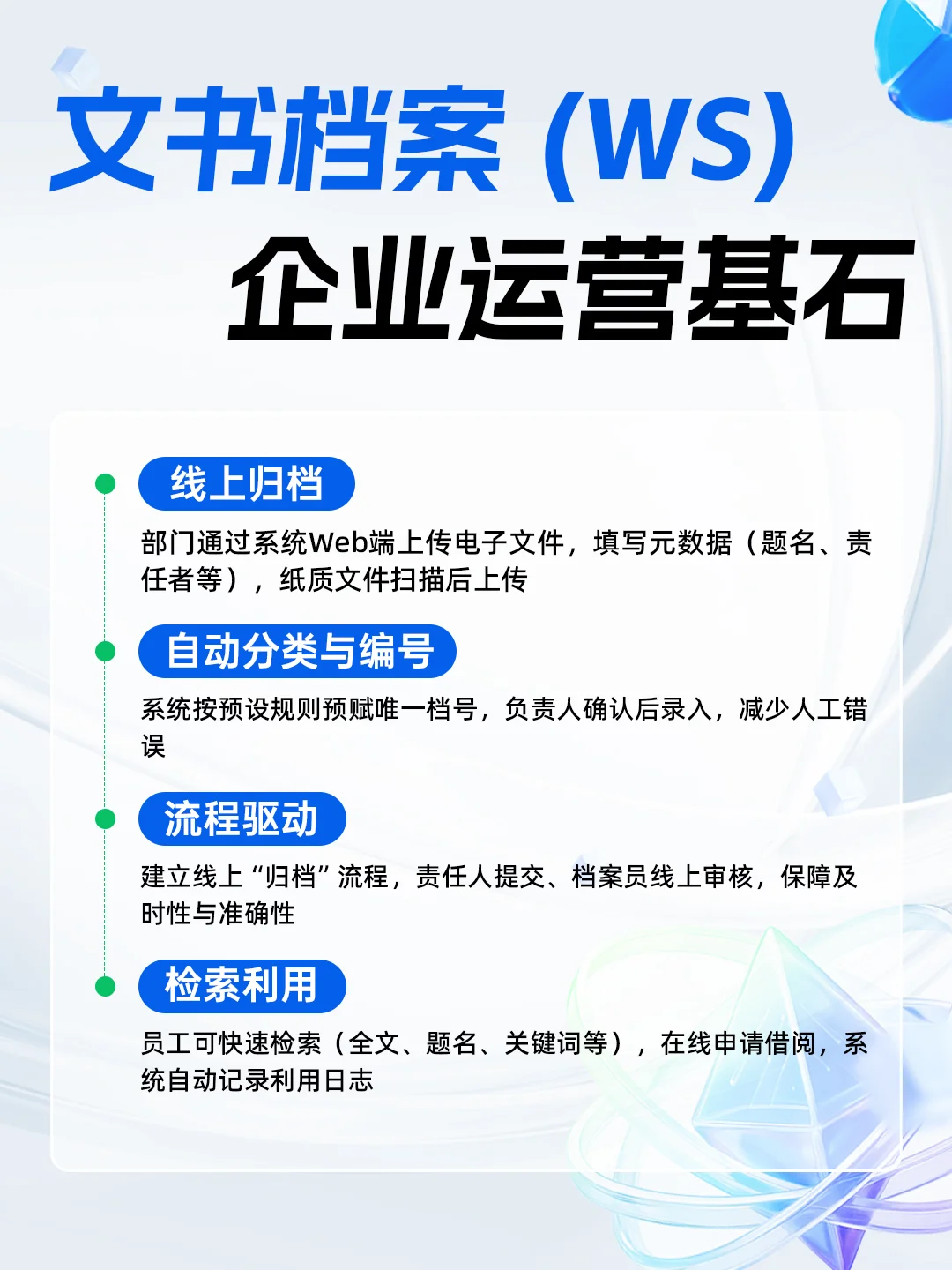 四大档案数字化转型，企业管理轻松到飞起✨