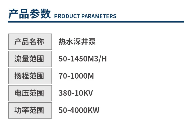 300QJR热水深井泵 变频调节 立式 耐磨