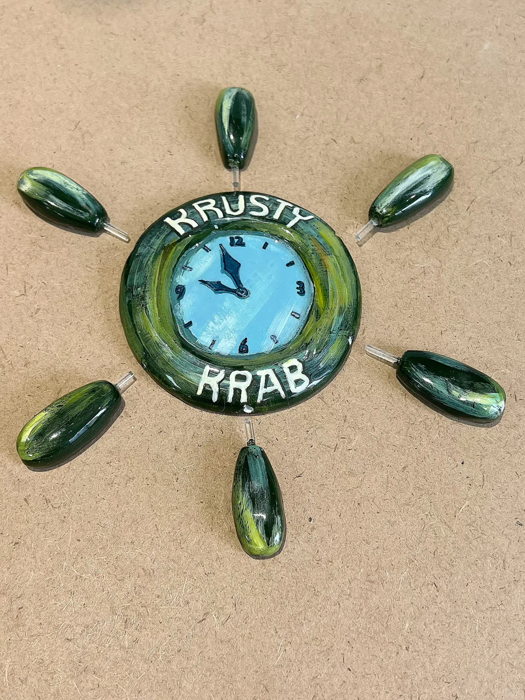 石塑黏土| 海绵宝宝之船舵表（组装）