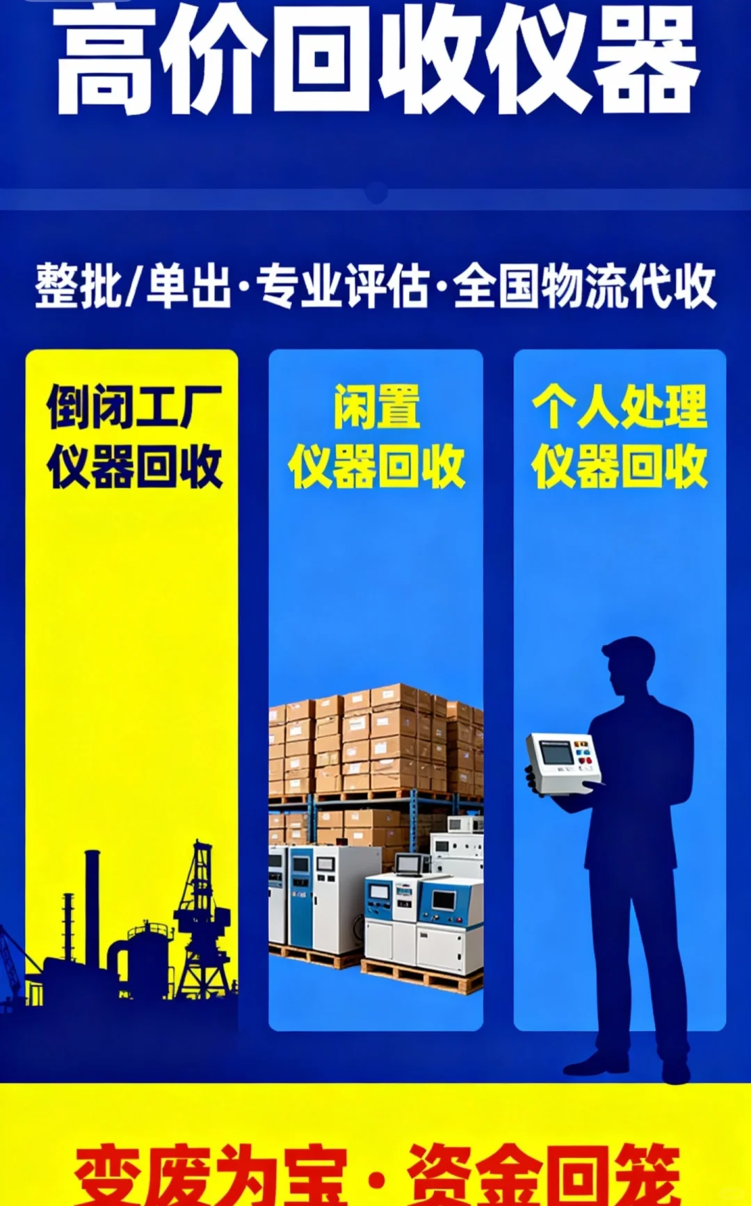 回收仪器仪表设备