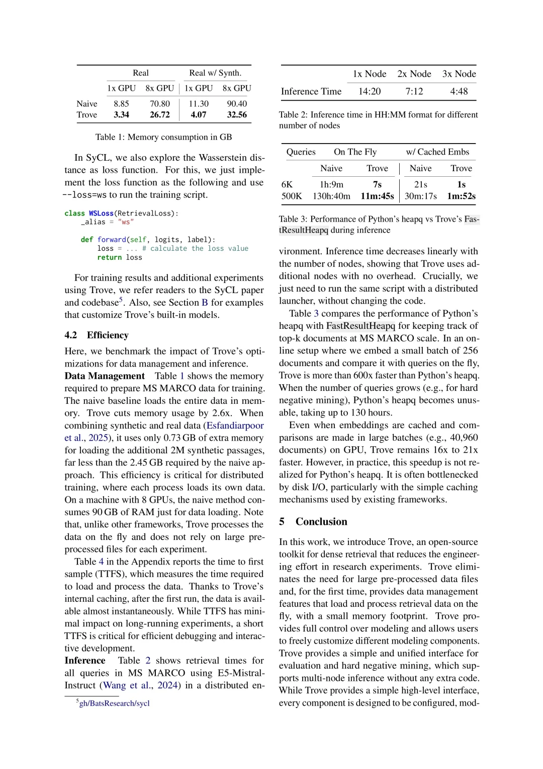 Trove内存降低2.6倍