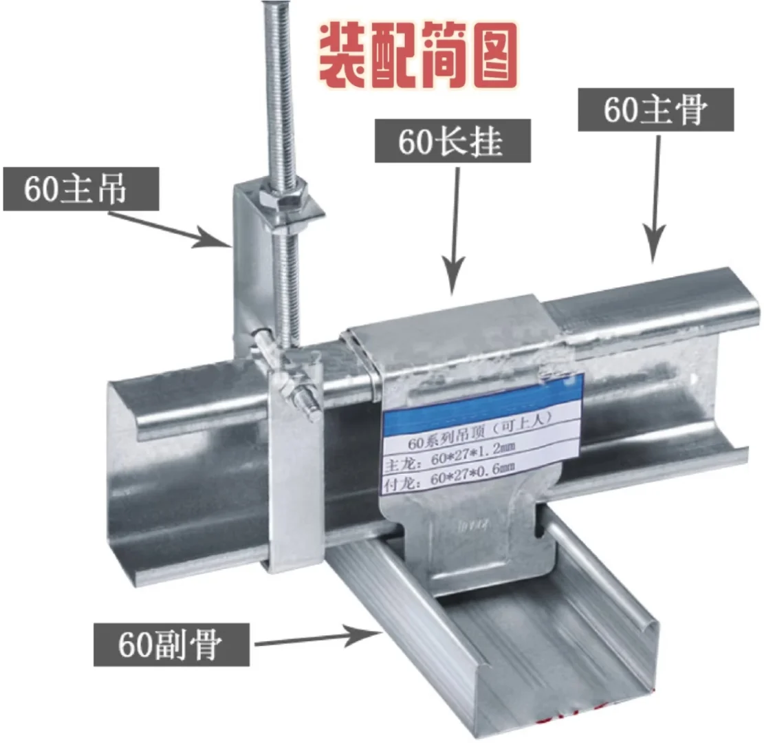 龙骨、石膏板吊顶配件简介
