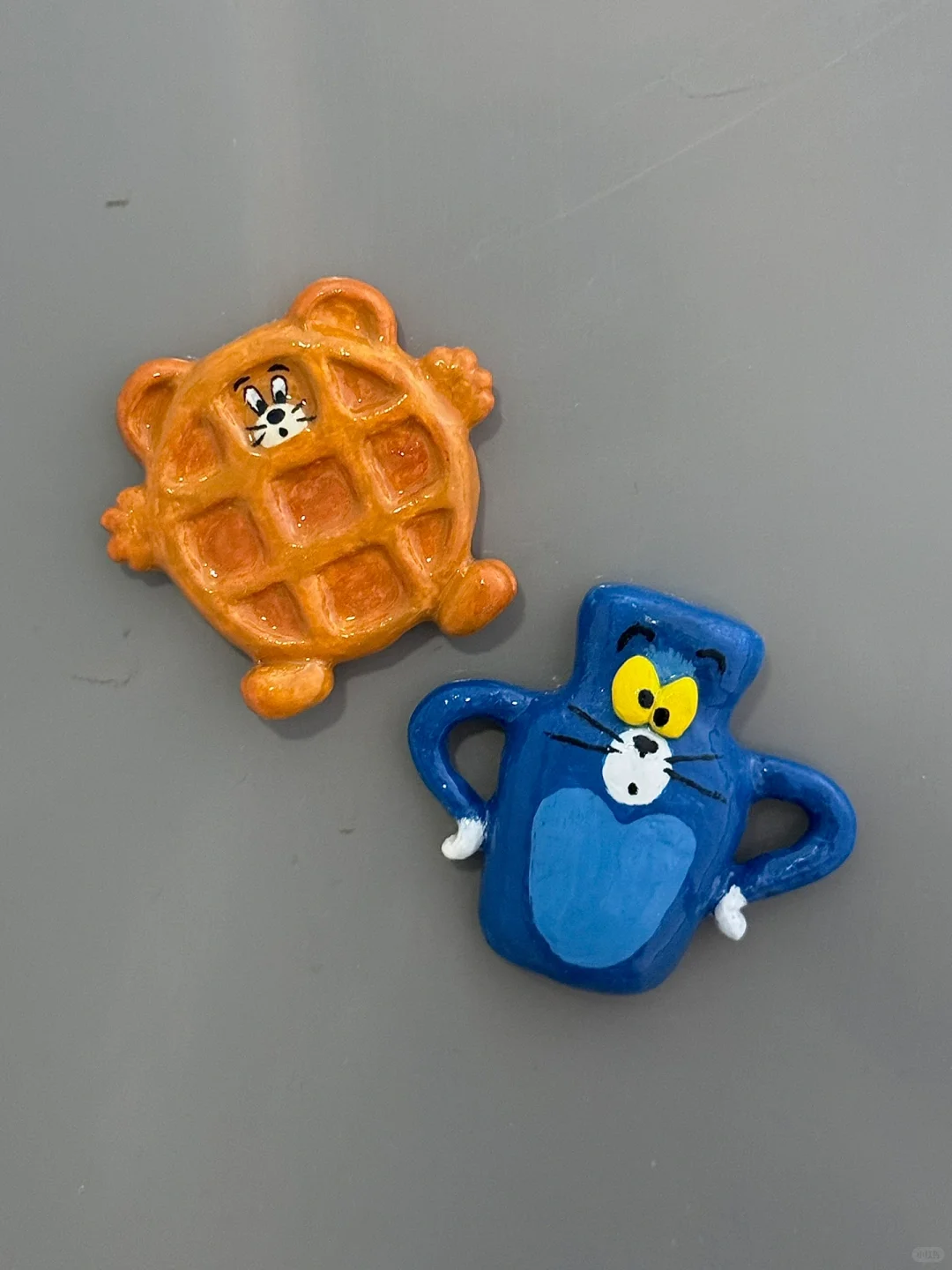 石塑粘土?捏一对儿猫和老鼠冰箱贴！（附教程