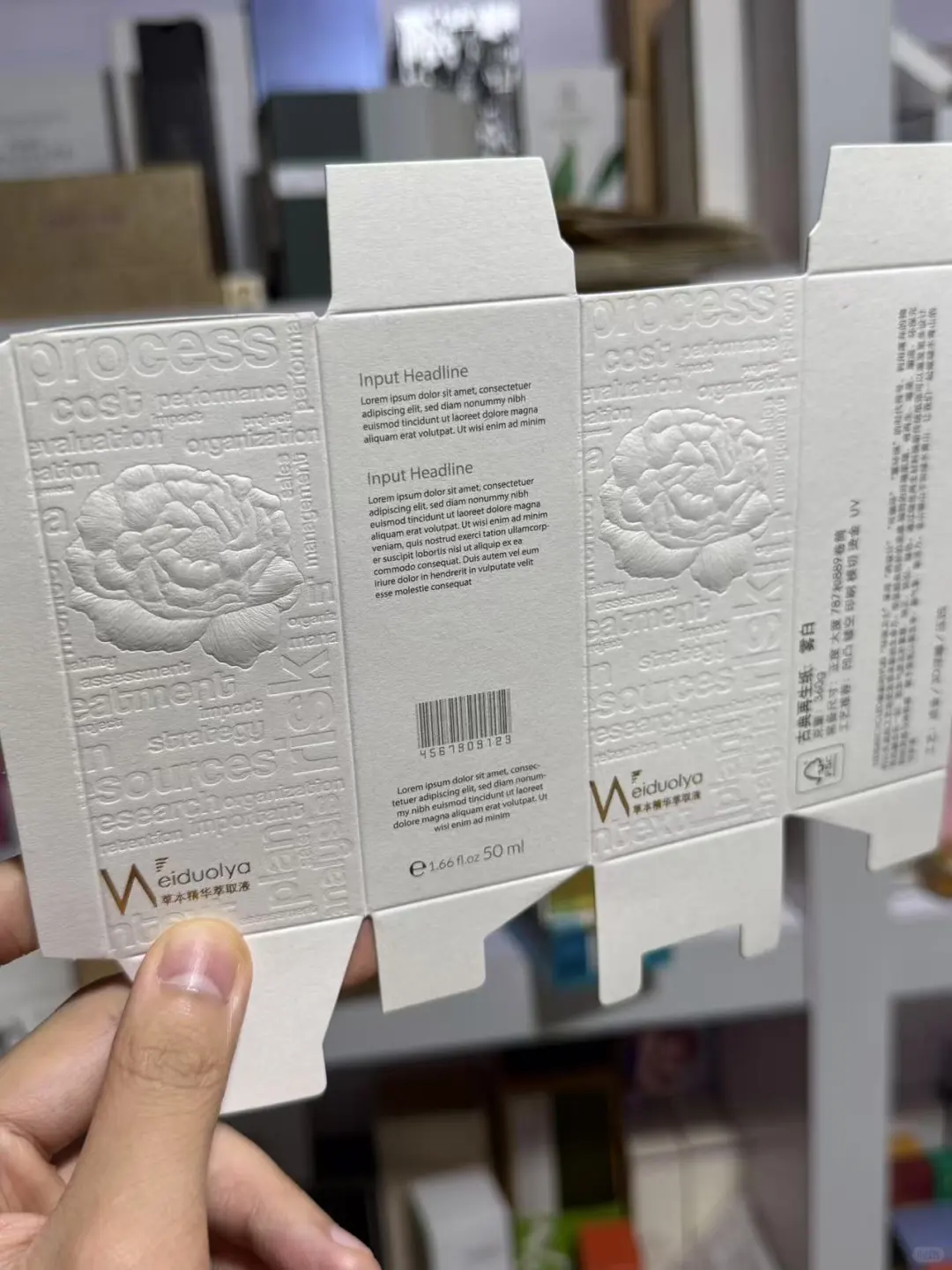 工厂自售|纯白风化妆品包装盒