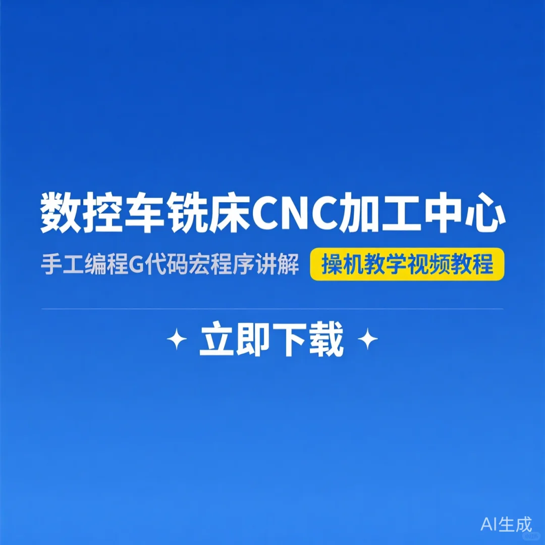 数控车铣床编程G代码宏程序操机教学