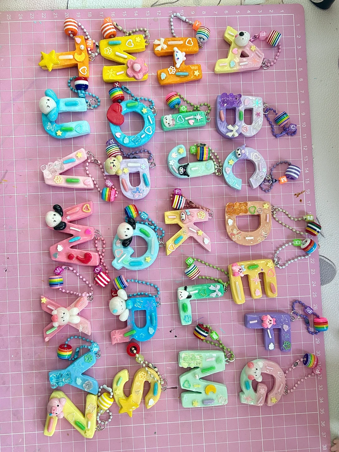 被追着问的字母粘土挂件✨ 独一无二超吸睛