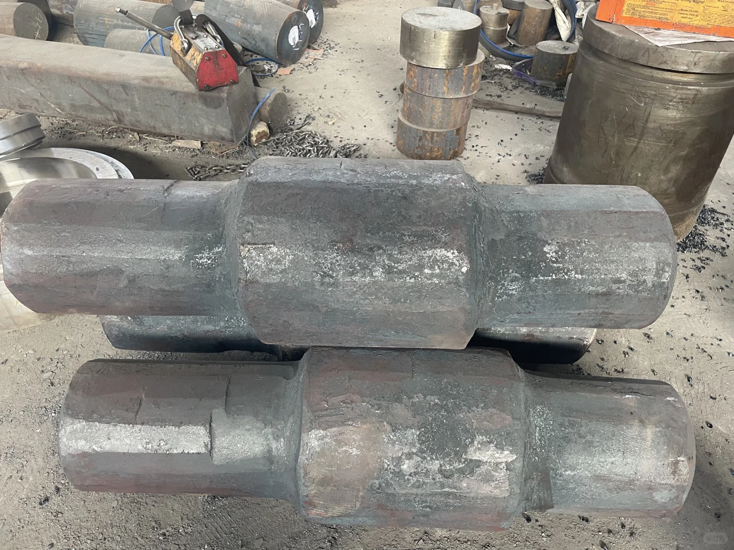 锻造主轴毛坯 38CrMoAl 钢 + 粗车 数控龙门