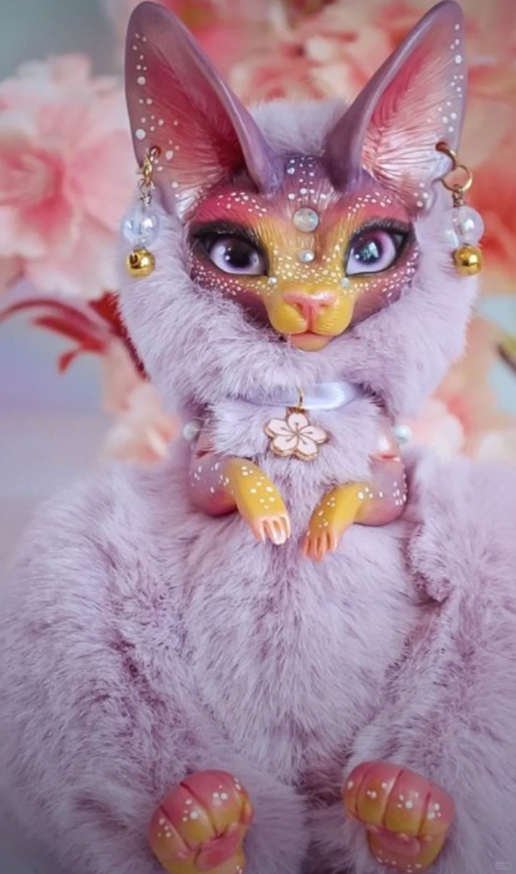 石塑黏土灵猫创意手工雕刻兽偶?-黏土艺术