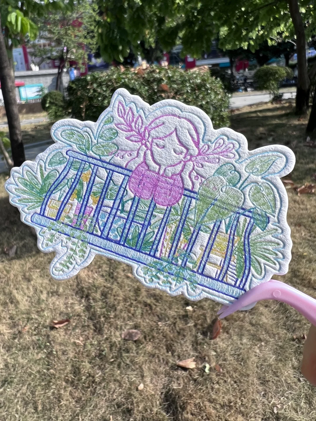 600克棉纸彩色印刷压印模切异形凹凸