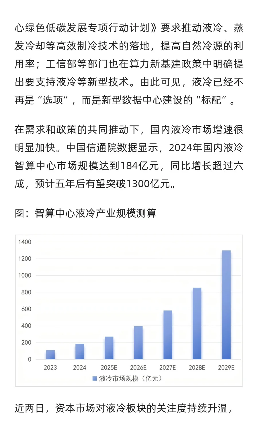 液冷服务器产业链全景图：七大核心零部件