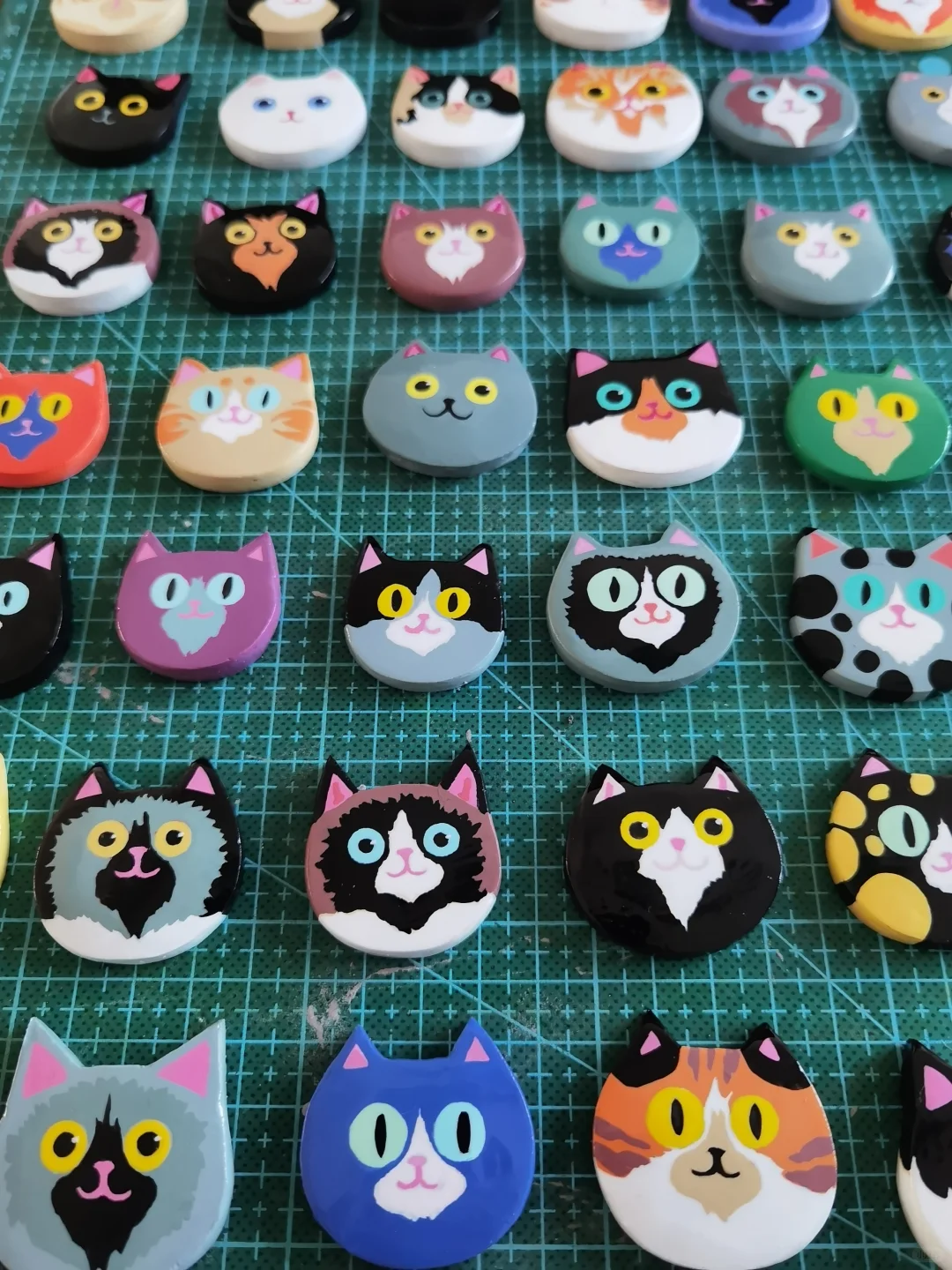 经验分享Ⅰ我用石塑粘土做的各种小猫头