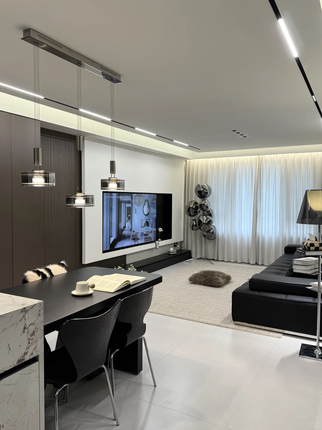 90平?丨谁说小户型不能装意式极简，太绝了