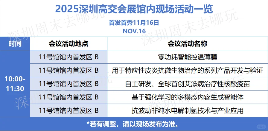 2025深圳高交会免费观展攻略!附活动时间表