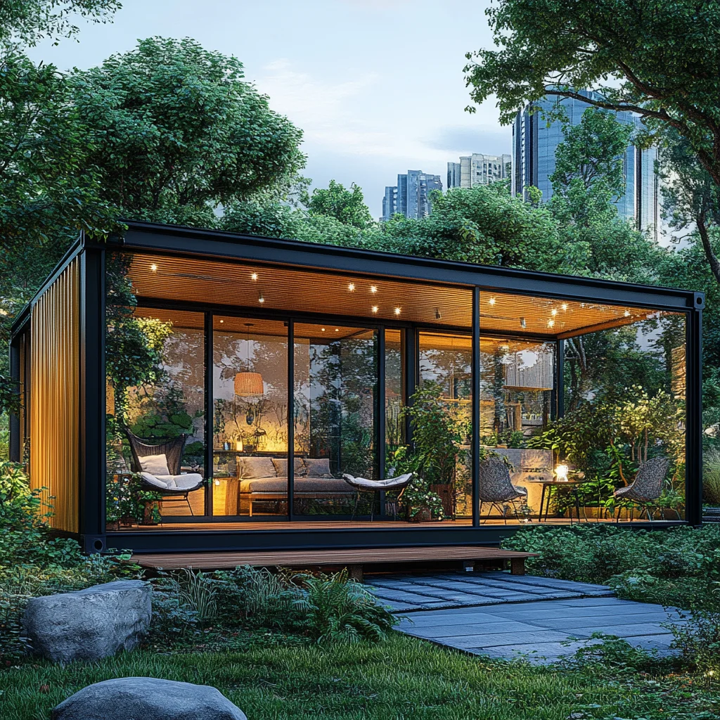 住进森林玻璃盒子啦|集装箱改造的梦中情屋