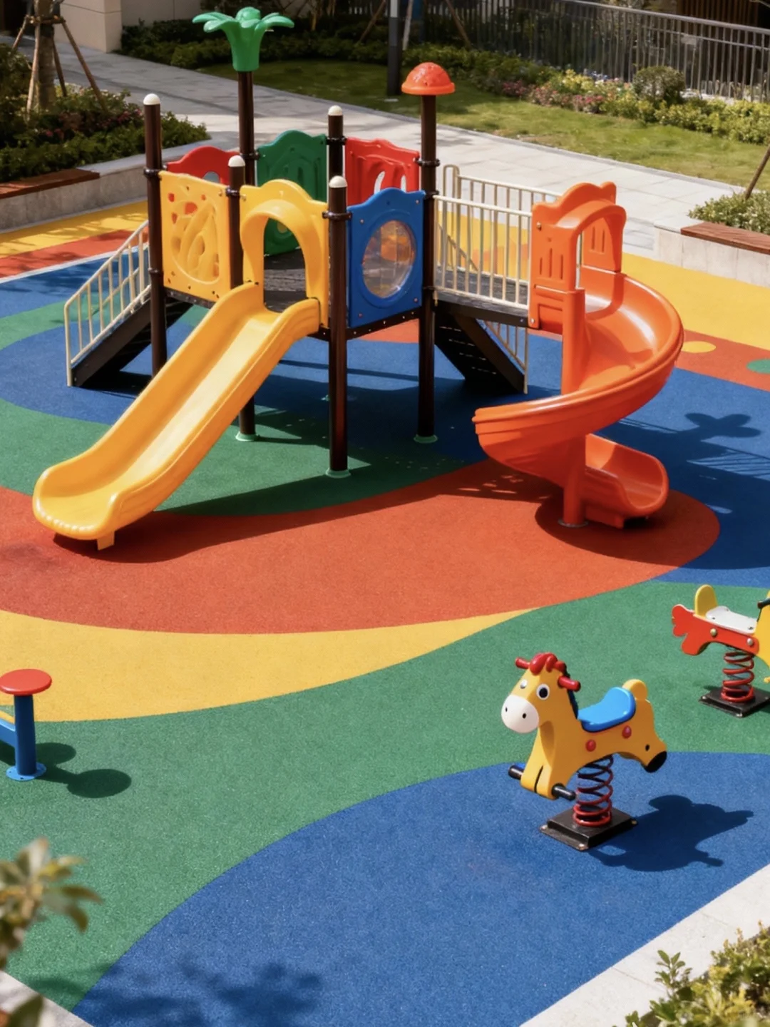 小区公园EPDM地面：安全环保的选择与现代美