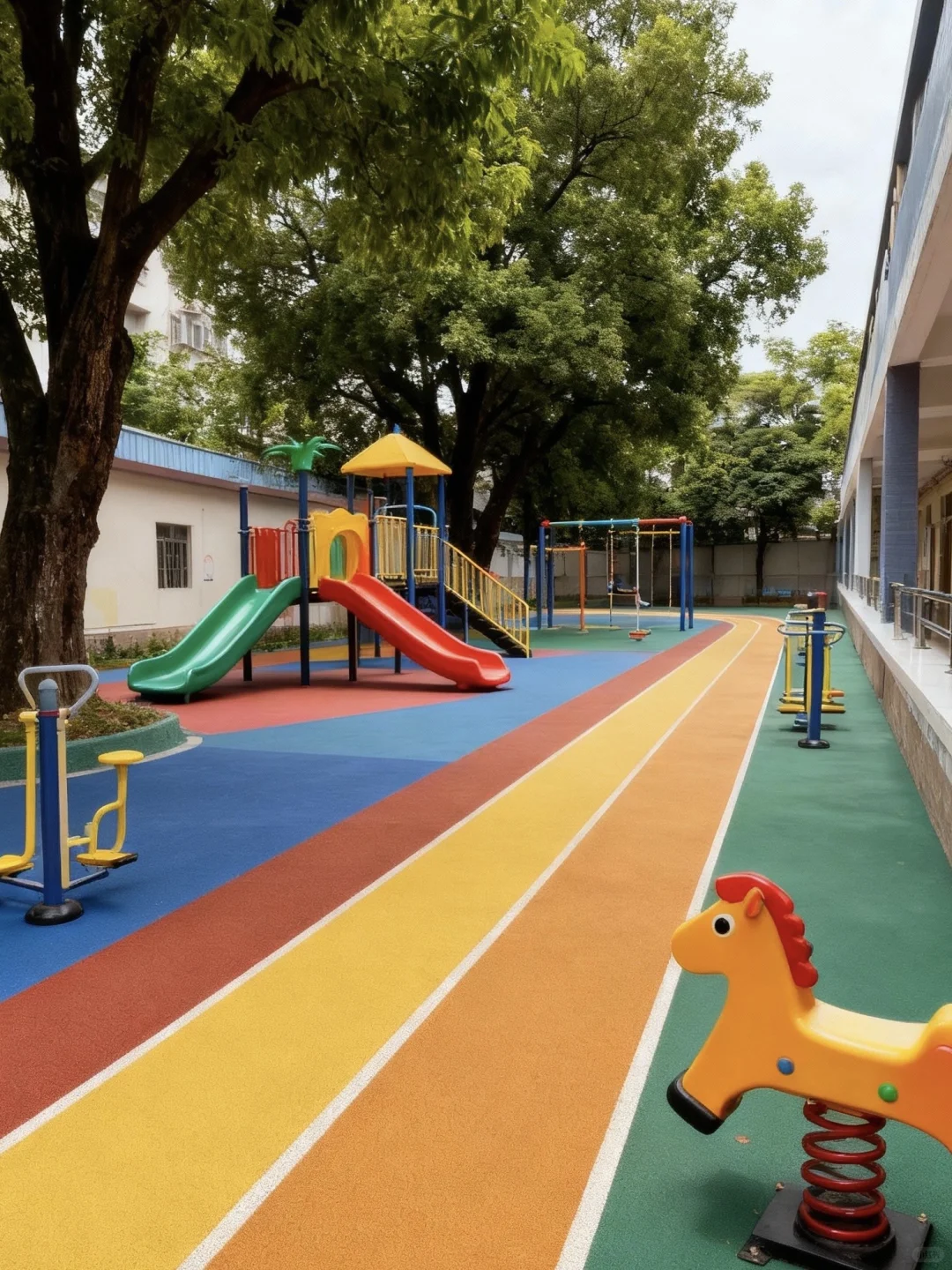 一个场地一个基础,可以N个款式的EPDM地面