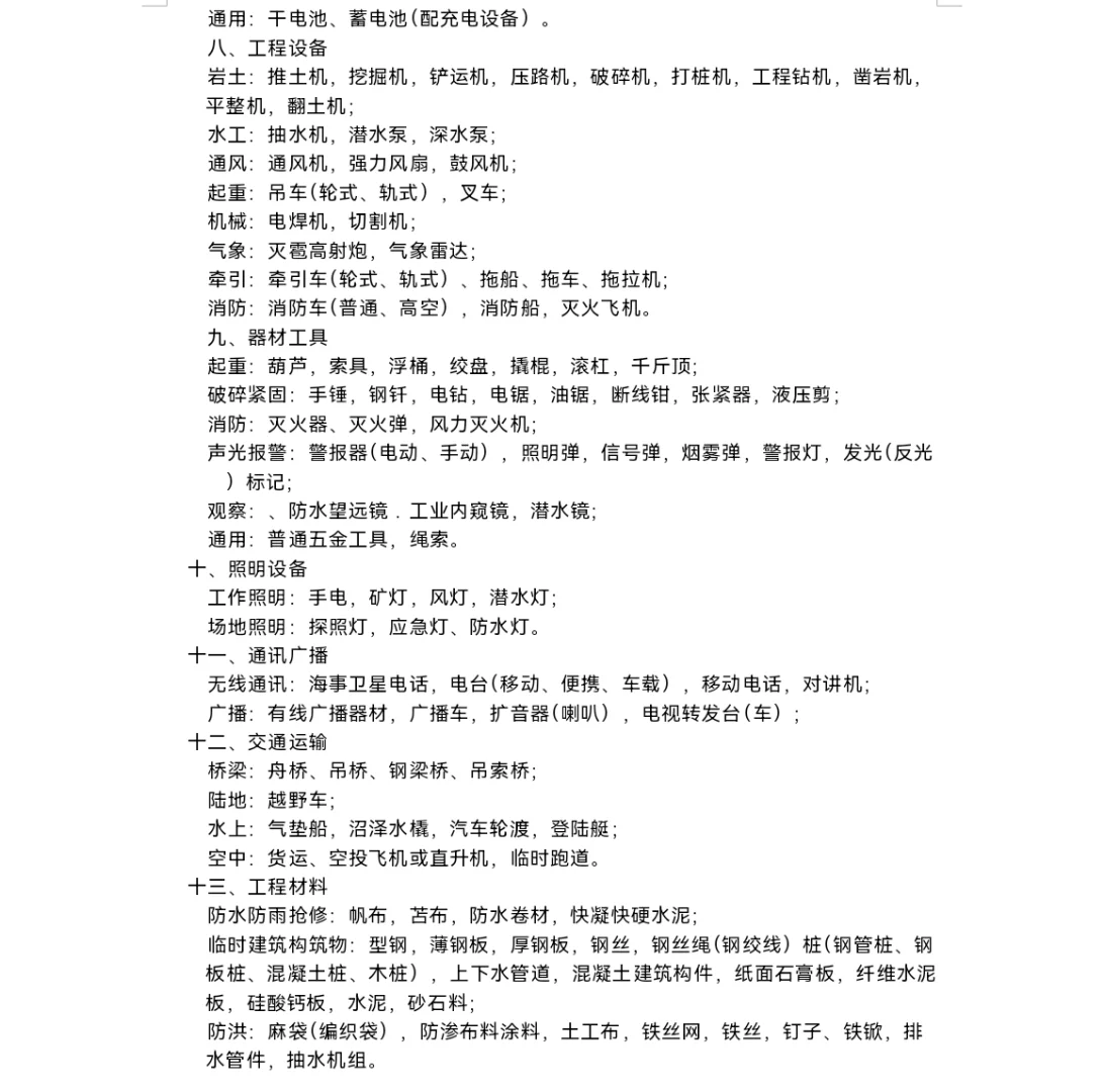 朋友大量采购应急物资、设备