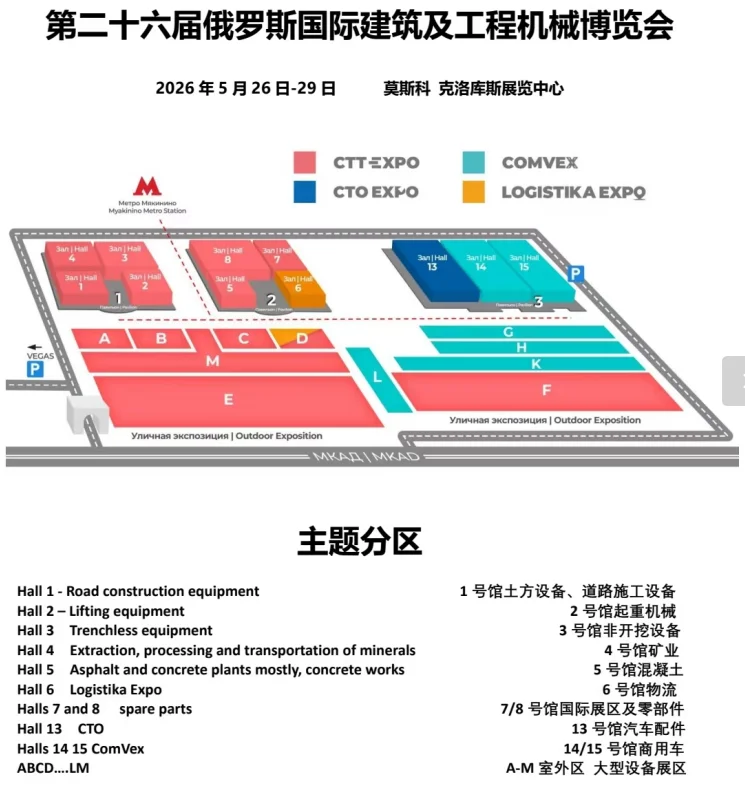 2026年俄罗斯国际建筑及工程机械展览会