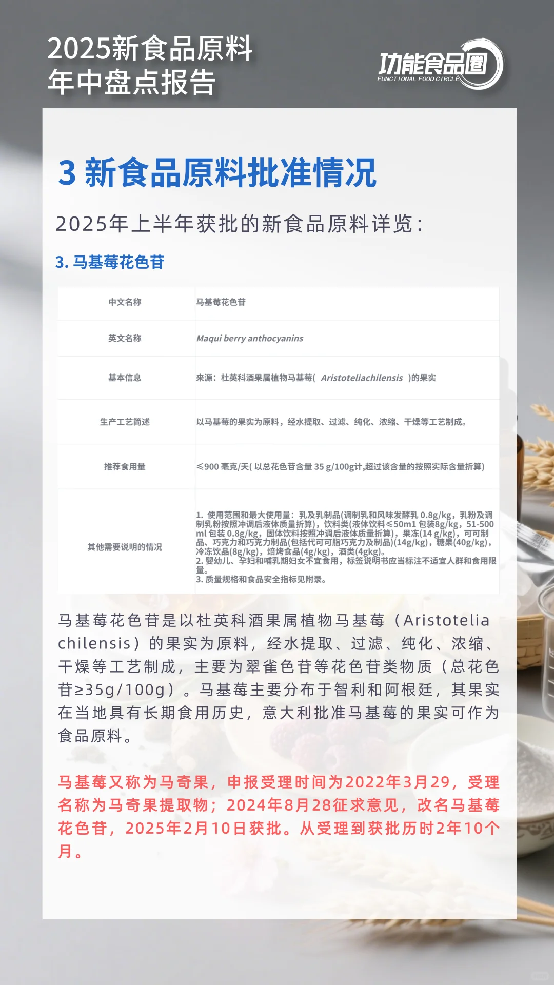 2025新食品原料年中盘点