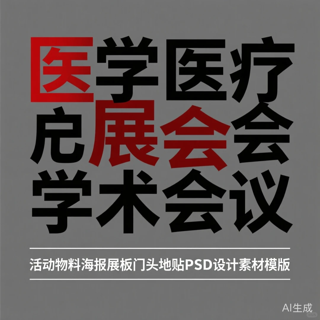 医学学术会议设计模板·展会物料全套攻略