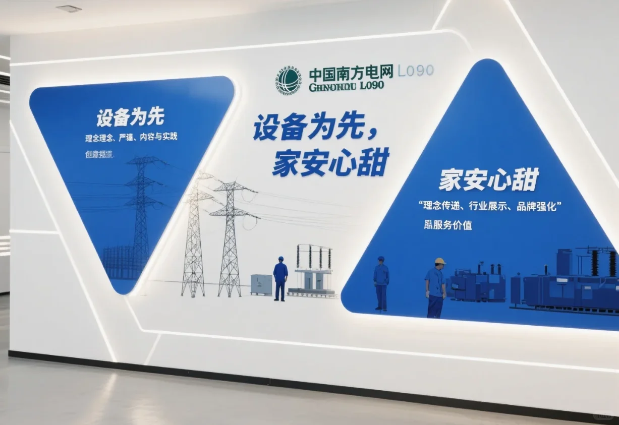 电网文化墙，把设备保障讲得很扎实