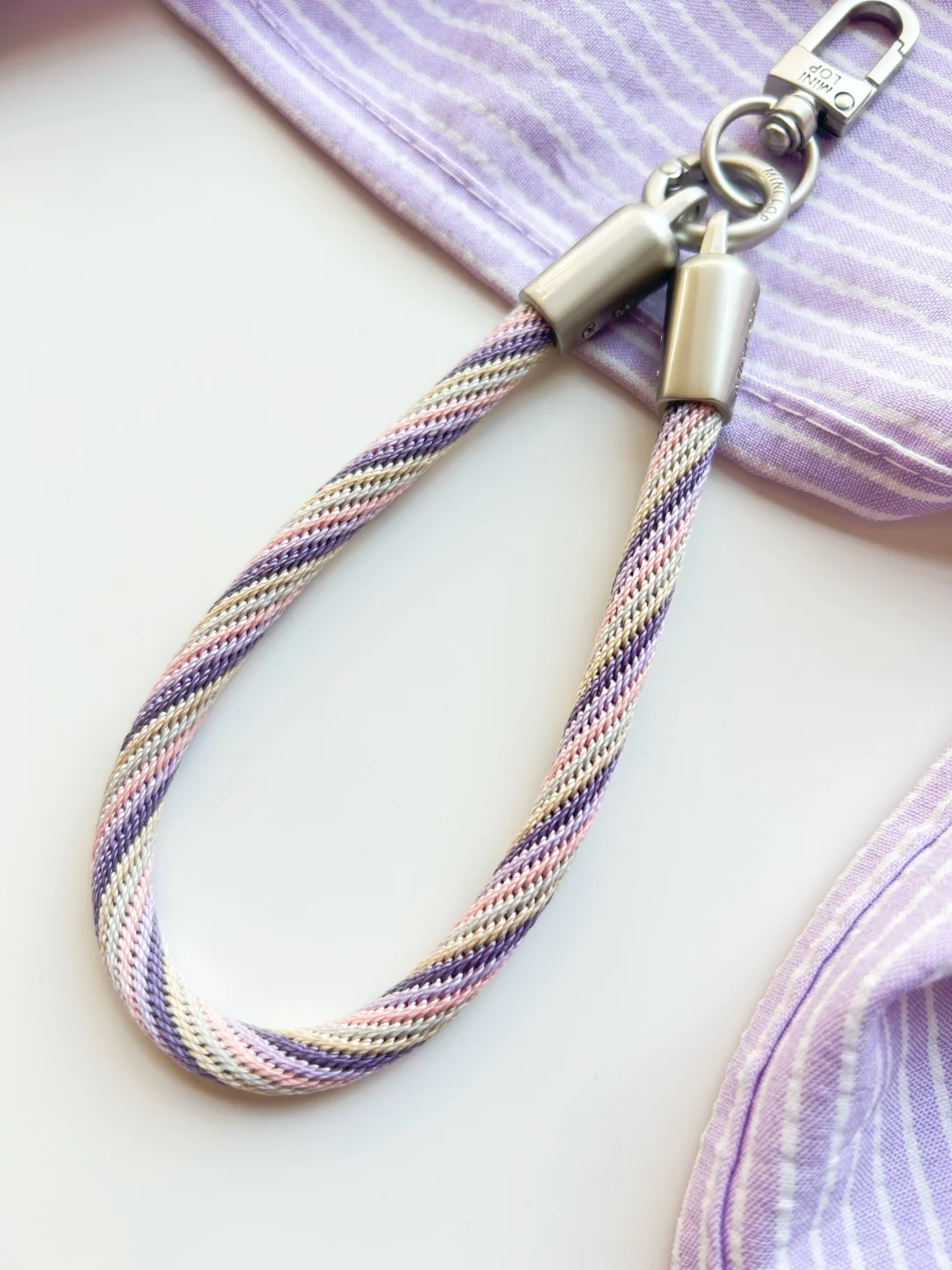 冬日里的马卡龙紫~温柔的手工挂绳