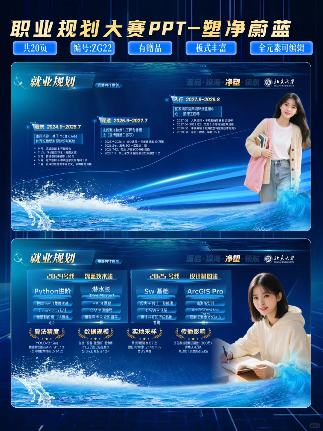 ?职业规划大赛PPT模板，让你脱颖而出！