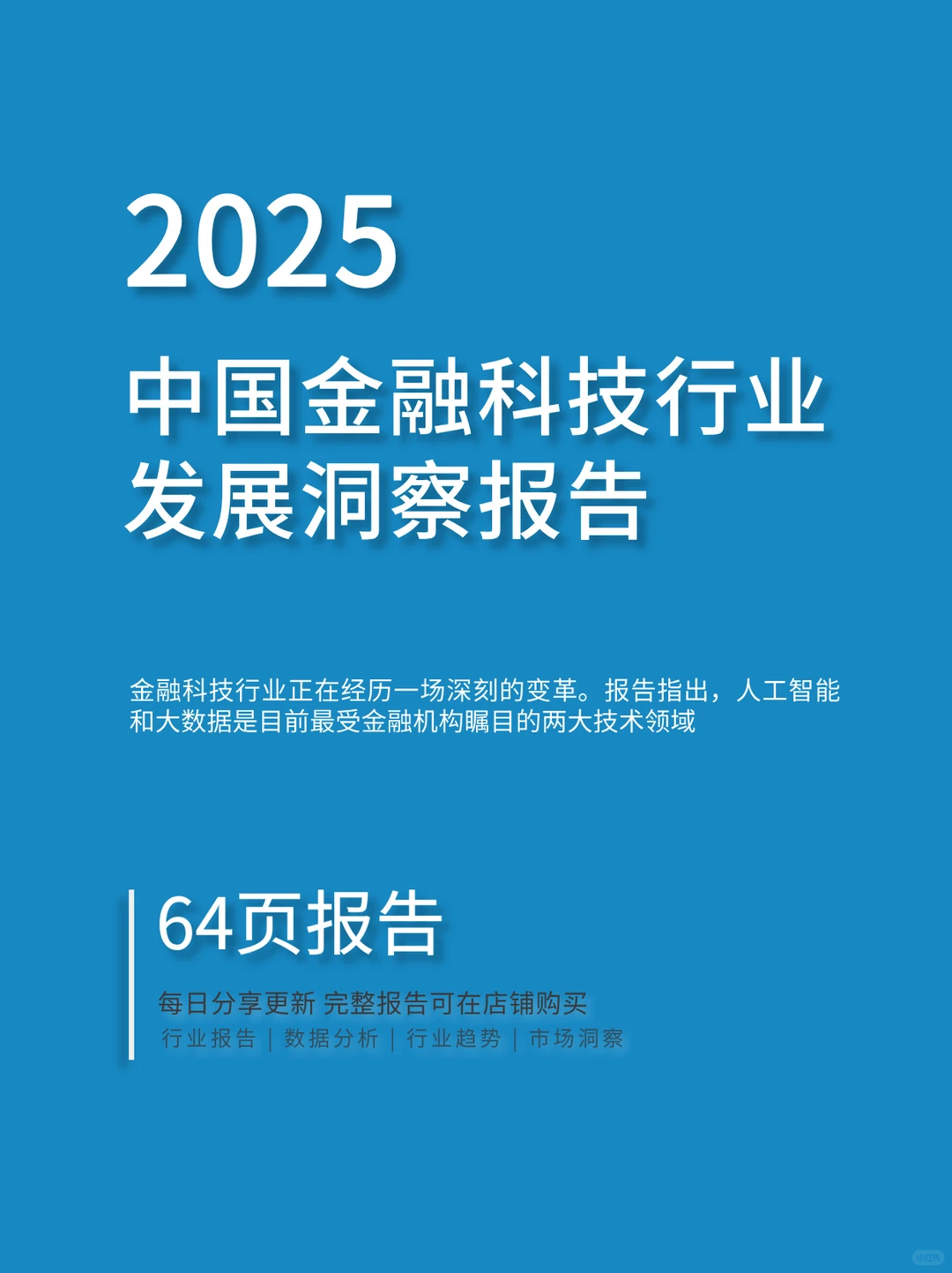 金融科技行业发展洞察报告2025