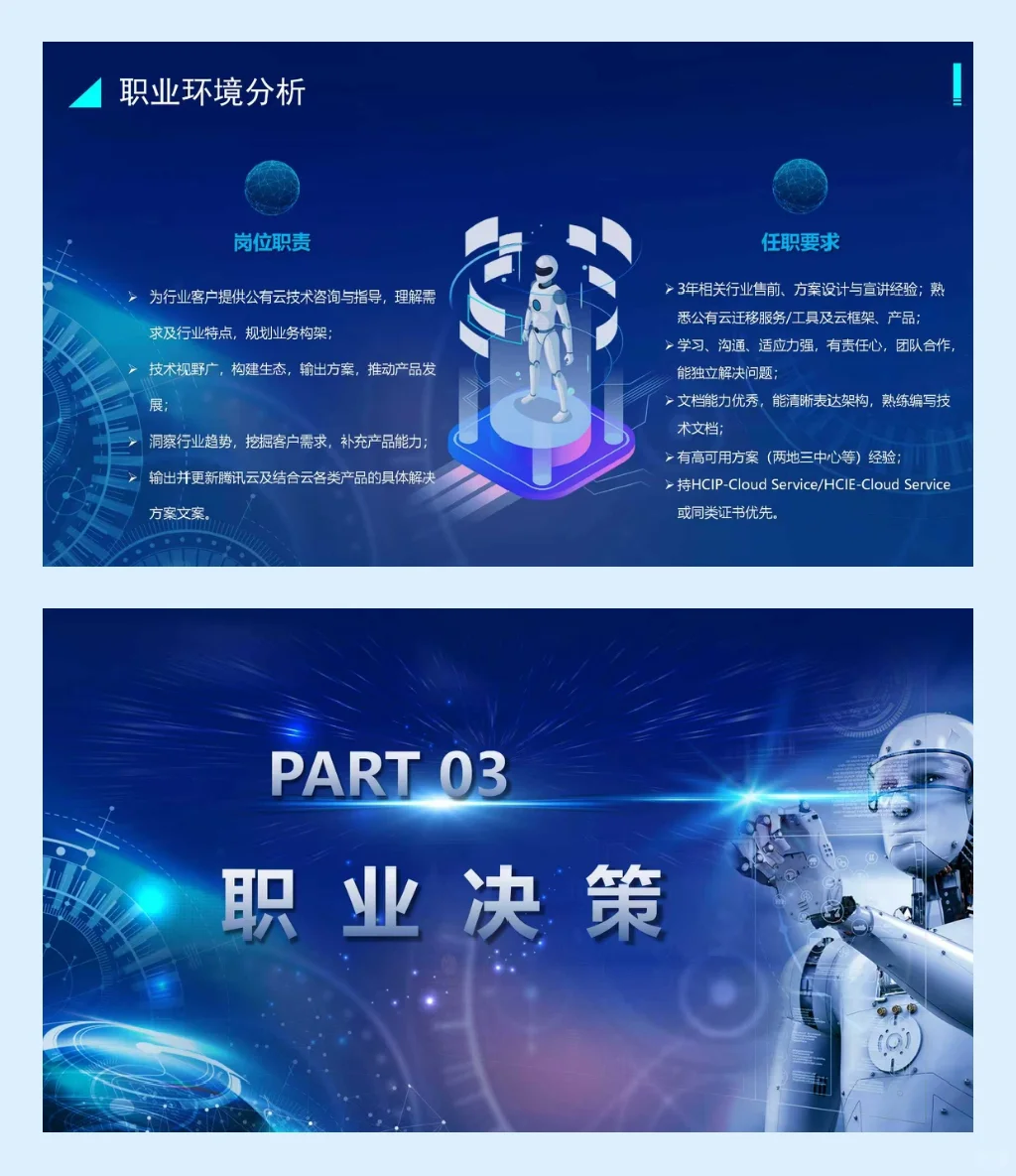 PPT分享|职业生涯规划035（人工智能专业）