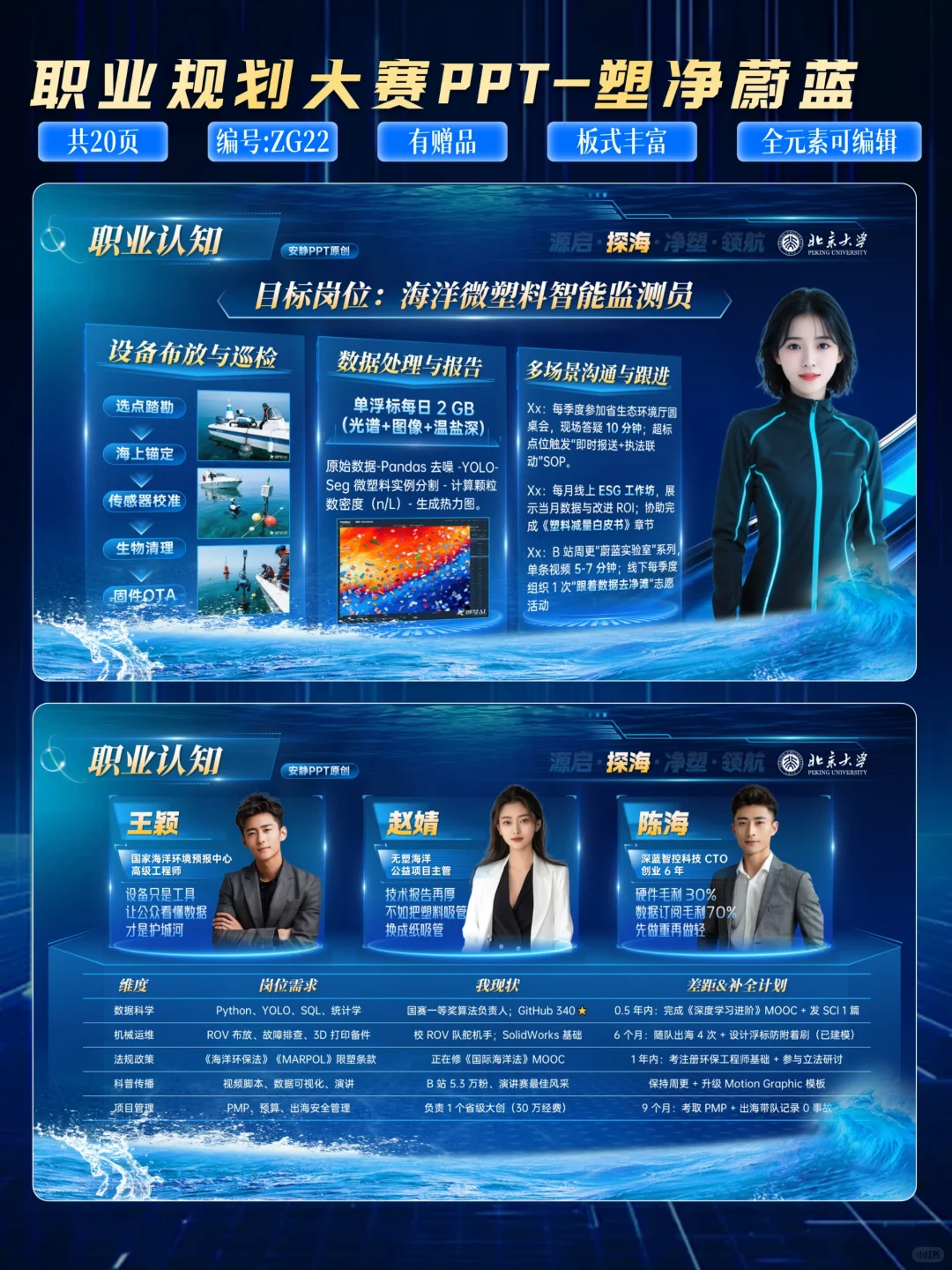 ?职业规划大赛PPT模板，让你脱颖而出！