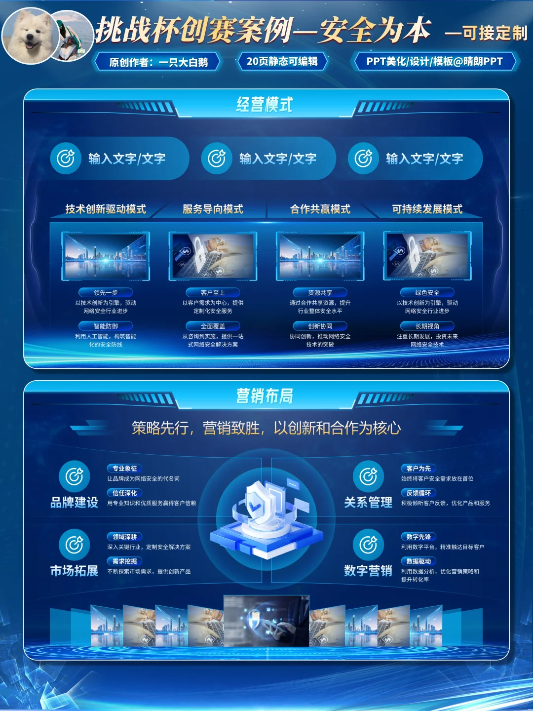 网络安全主题模版让你在创赛中一战封神！