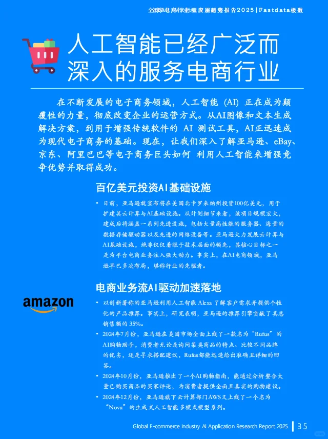 2025全球电商行业AI应用研究报告