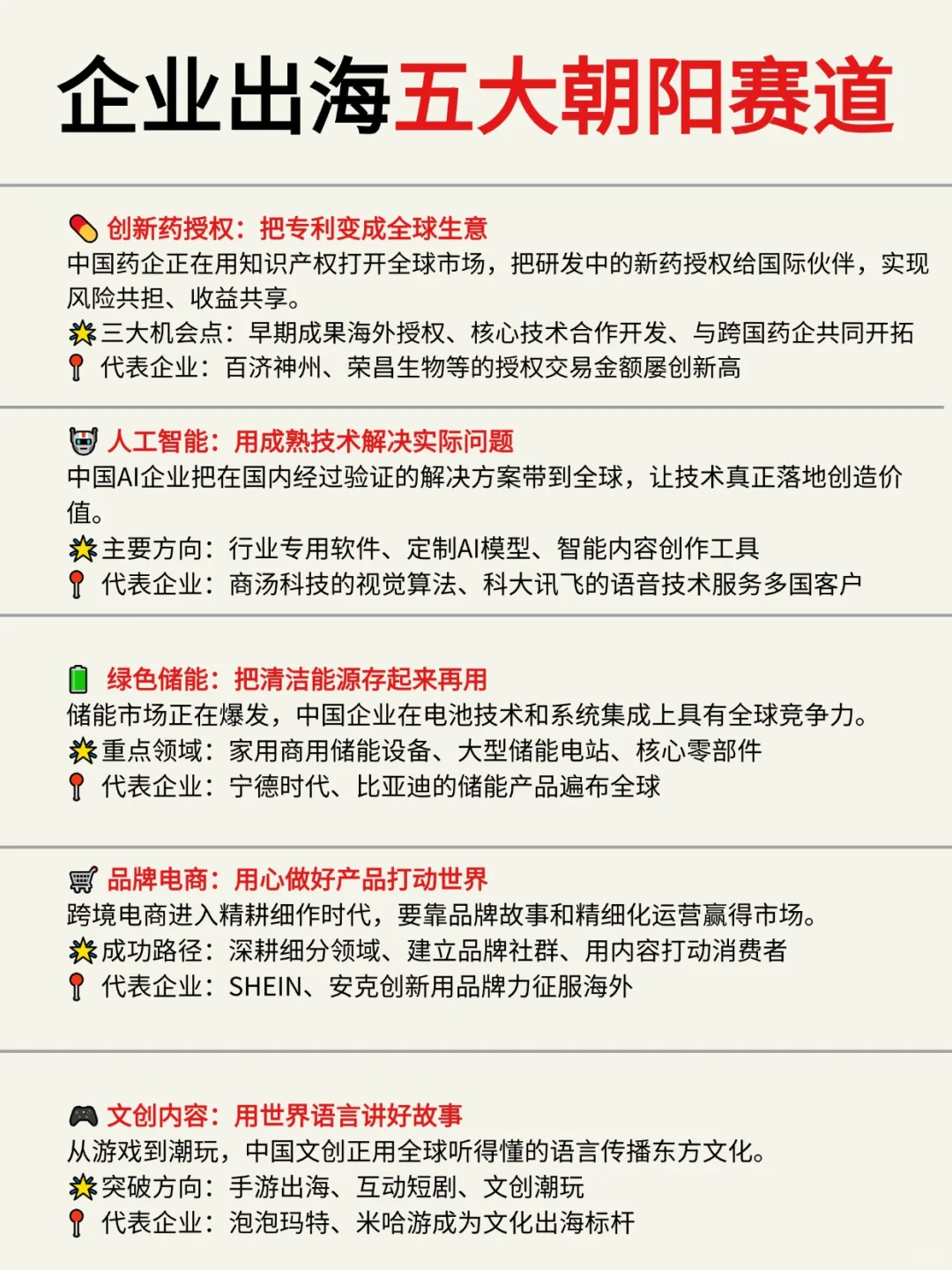 企业出海五大朝阳赛道，抓住一个就能乘风！