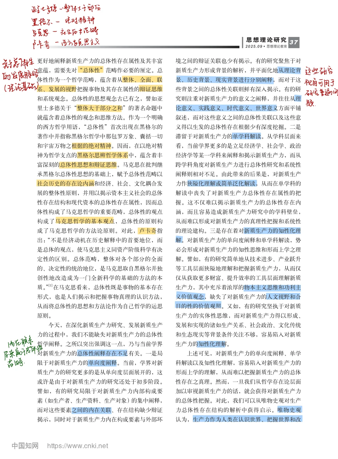 c刊阅读（新质生产力）