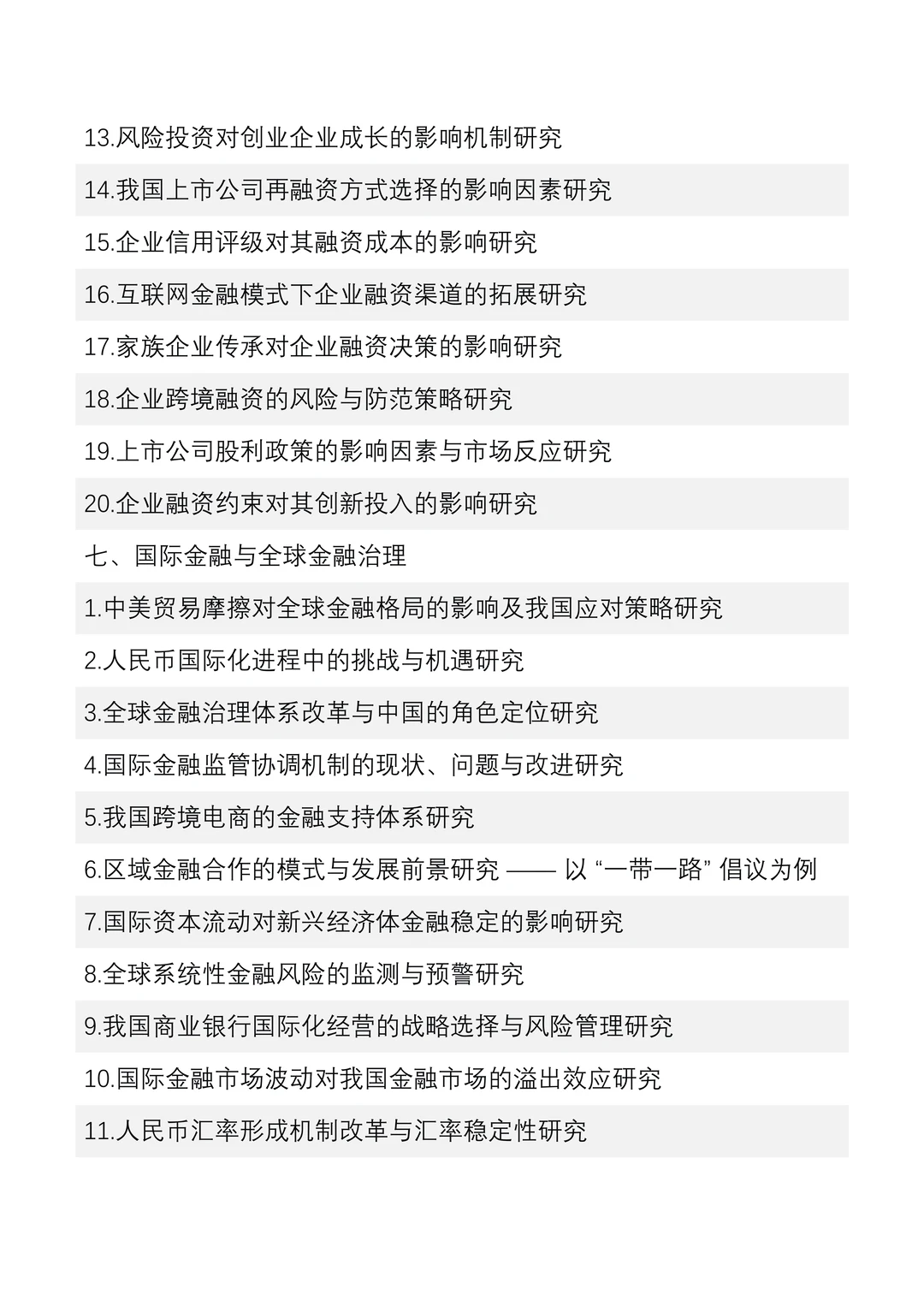 金融学专业论文选题很难找的,存下吧?